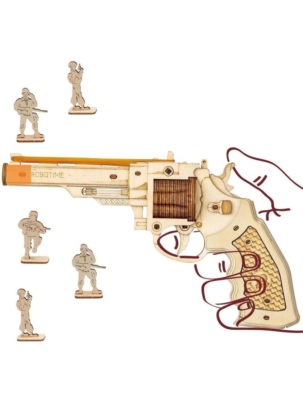 3D NEW Wooden Model Toy M60 ROKR Rubber Band Corsac M60 Brain Teaser  2346.1